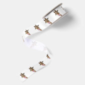En Satin Ruban drôle Giraffe (Dos)