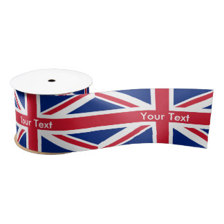 En Satin ruban du drapeau britannique