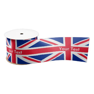 En Satin ruban du drapeau britannique