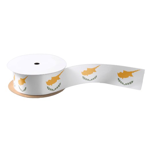 En Satin Ruban du drapeau chypriote (Bobine)