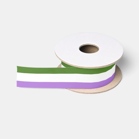 En Satin Ruban du drapeau de la Genderqueer (Bobine)