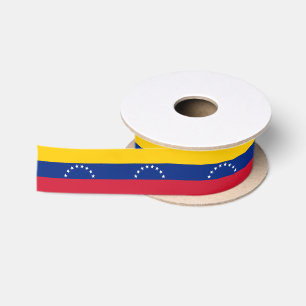 En Satin Ruban du drapeau du Venezuela, Vénézuela patriotiq