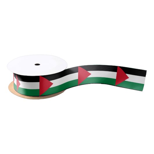 En Satin Ruban du drapeau palestinien (Bobine)