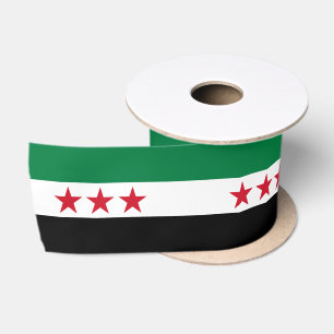 En Satin Ruban du drapeau syrien, Indépendance de la Syrie