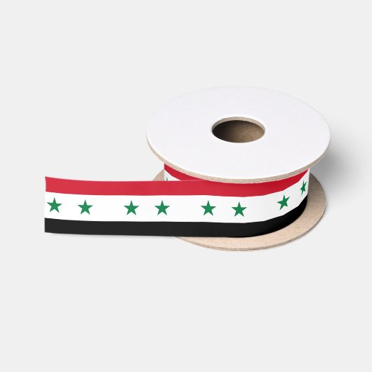 En Satin Ruban du drapeau syrien, Syrie (ancien) (Bobine)