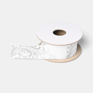 En Satin Ruban élégant de remous - argent