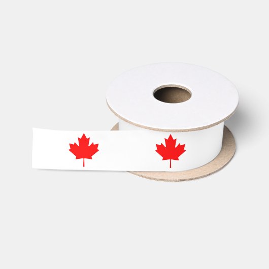 En Satin Ruban Feuille d'érable canadien, Canada (Bobine)