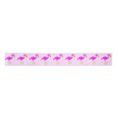 En Satin Ruban Flamants roses roses (Devant)