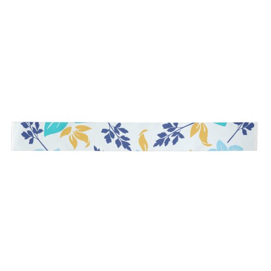 En Satin Ruban floral bleu (Devant)