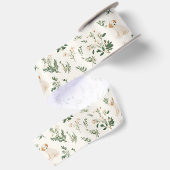 En Satin Ruban Floral Chiot (Dos)