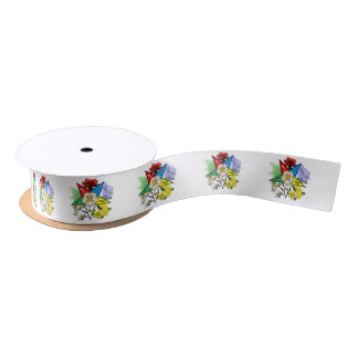 En Satin Ruban floral d'étoile orientale