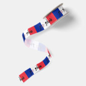 En Satin ruban français de drapeau de Paris de j'aime (Dos)