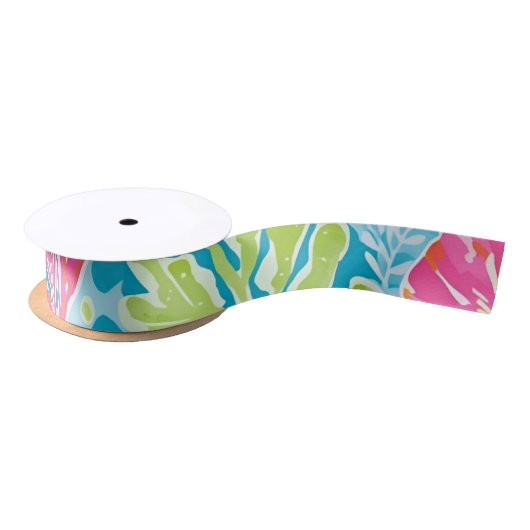 En Satin Ruban graphique élégant (Bobine)