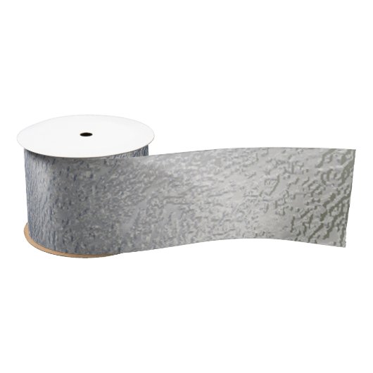 En Satin Ruban gris givré froid (Bobine)