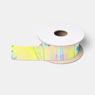 En Satin Ruban Grosgrain Abstrait de Pâques Pastel