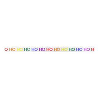 En Satin Ruban Ho Ho Ho arc-en-ciel