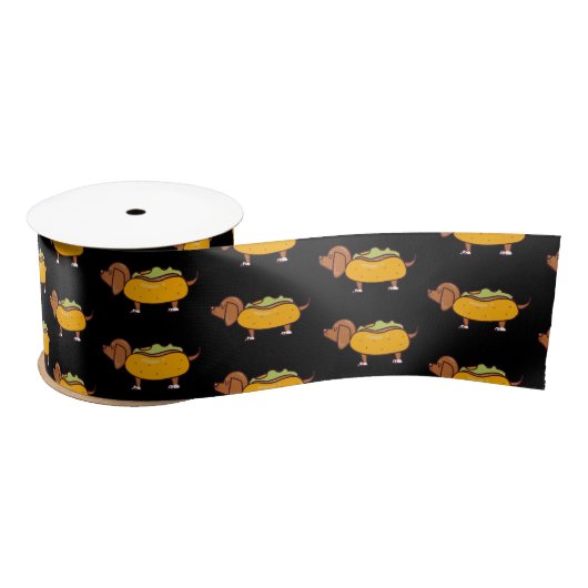 En Satin Ruban Hot Dog Dachshund (Bobine)