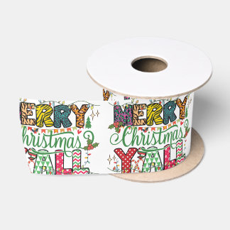 En Satin Ruban Joyeux Noël à tous