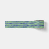 En Satin Ruban large 3" BLEU VERT KNIT (Devant)
