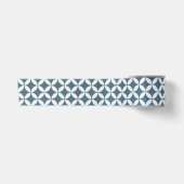 En Satin Ruban - Motif pétal bleu (Devant)