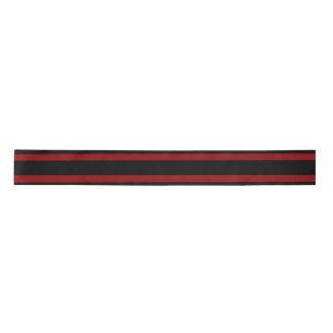 En Satin Ruban noir et rouge pour un chapeau