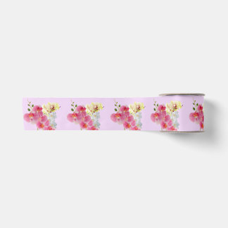En Satin Ruban Orchidée Pastel