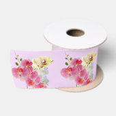 En Satin Ruban Orchidée Pastel (Bobine)