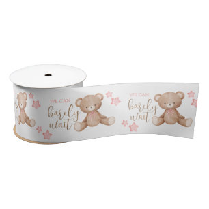 En Satin Ruban papier baby shower - Baby shower fille