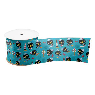 En Satin Ruban Penguin Marine Life