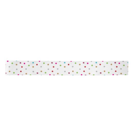 En Satin Ruban Polka Dot (Devant)