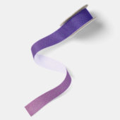 En Satin Ruban pourpre de miroitement de gradient (Dos)