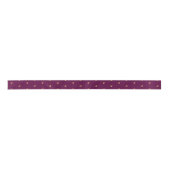 En Satin Ruban rose avec houndstooth or (Devant)