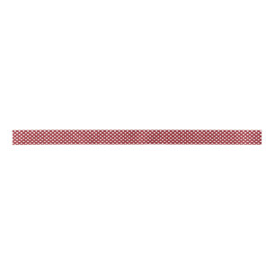 En Satin Ruban rouge et blanc de point de polka