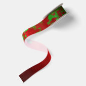 En Satin Ruban rouge et vert-ruban de Noël 2 (Dos)