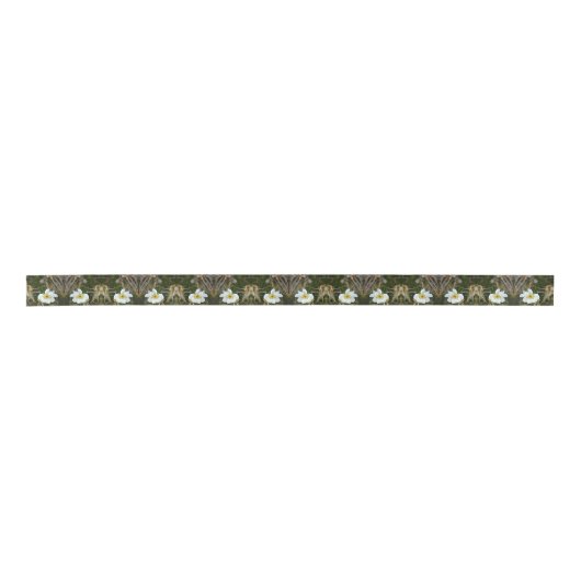 En Satin Ruban satiné Fleurs du désert (Devant)