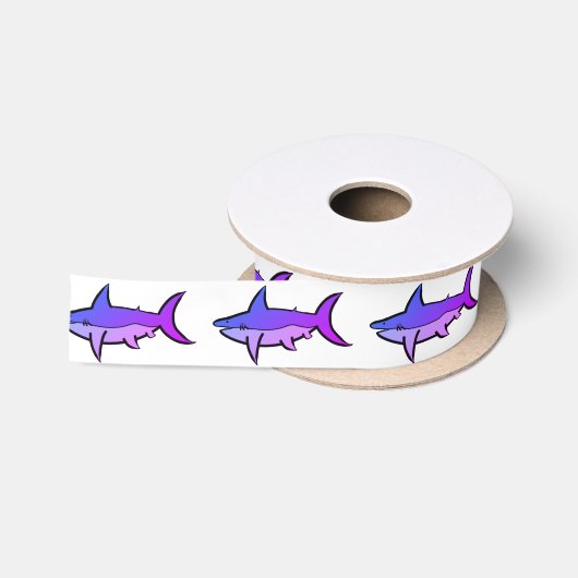 En Satin Ruban satiné requins (Bobine)
