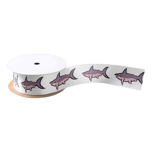 En Satin Ruban satiné requins (Bobine)
