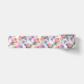 En Satin Ruban satiné Tit oiseau et fleurs (Devant)