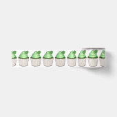 En Satin Ruban Shamrock vert Cupcake Saint Patrick's Day (Devant)
