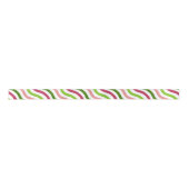En Satin Ruban simple bande d'onde tropicale (Devant)