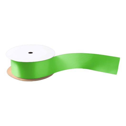 En Satin Ruban Vert Citron (Bobine)