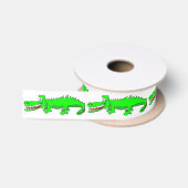 En Satin Ruban vert clair d'amusement de crocodile de bande (Bobine)