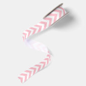 En Satin Ruban vertical Chevron rose et blanc (Dos)