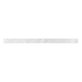 En Satin Ruban zig zag chevron gris et blanc (Devant)