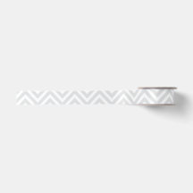 Ruban zig zag chevron gris et blanc