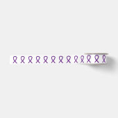 En Satin Rubans de sensibilisation à la violette Ruban d'ar (Devant)