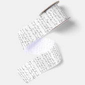 En Satin Script manuscrit Ami Foi Foi Poème Ruban (Dos)