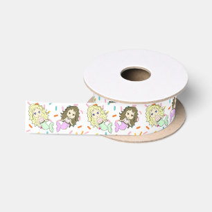 En Satin Sirène et bonbons arrosent le ruban