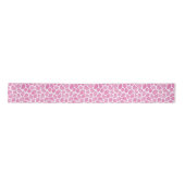 En Satin Tendance Giraffe rose Imprimer ruban satiné (Devant)