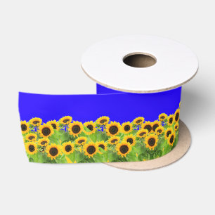 En Satin Tournesol Ruban Ukraine Couleurs du drapeau